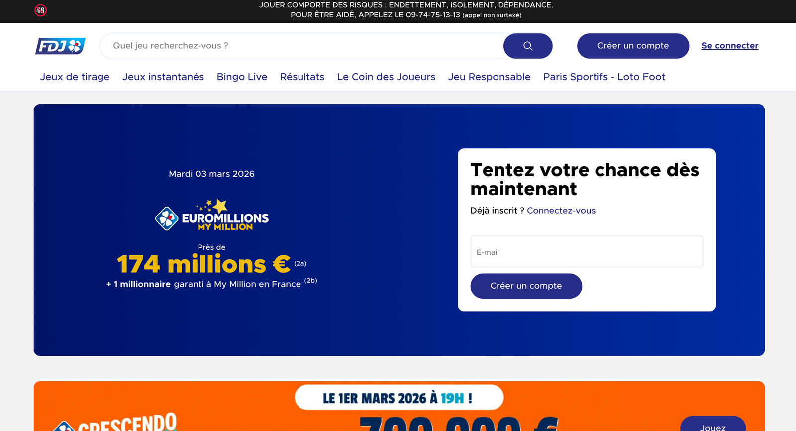 FDJ casino en ligne fiable France
