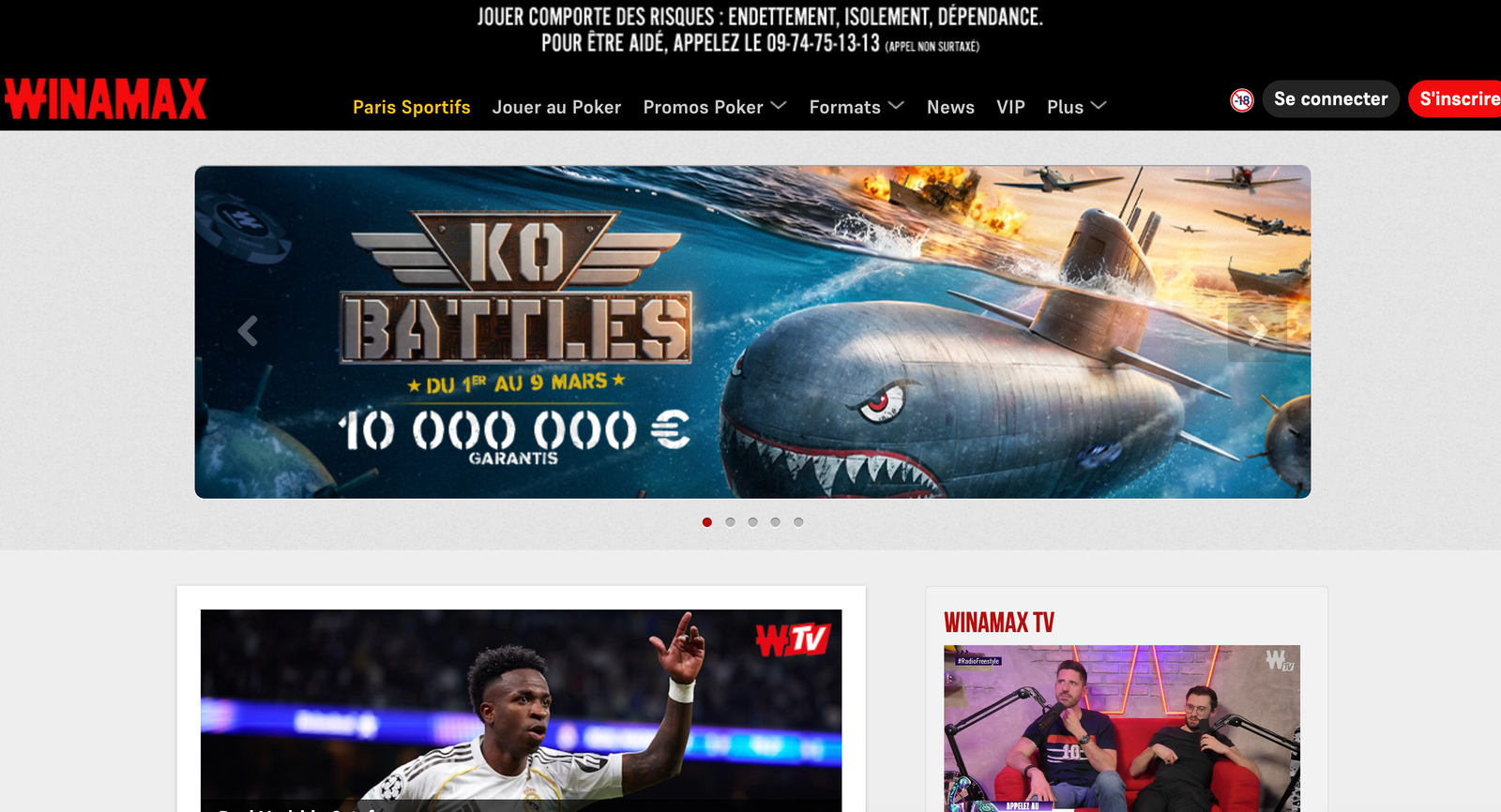 Winamax casino en ligne fiable France